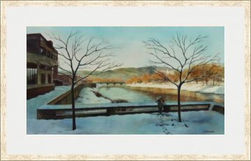 Winter Riverview - Giclee Print